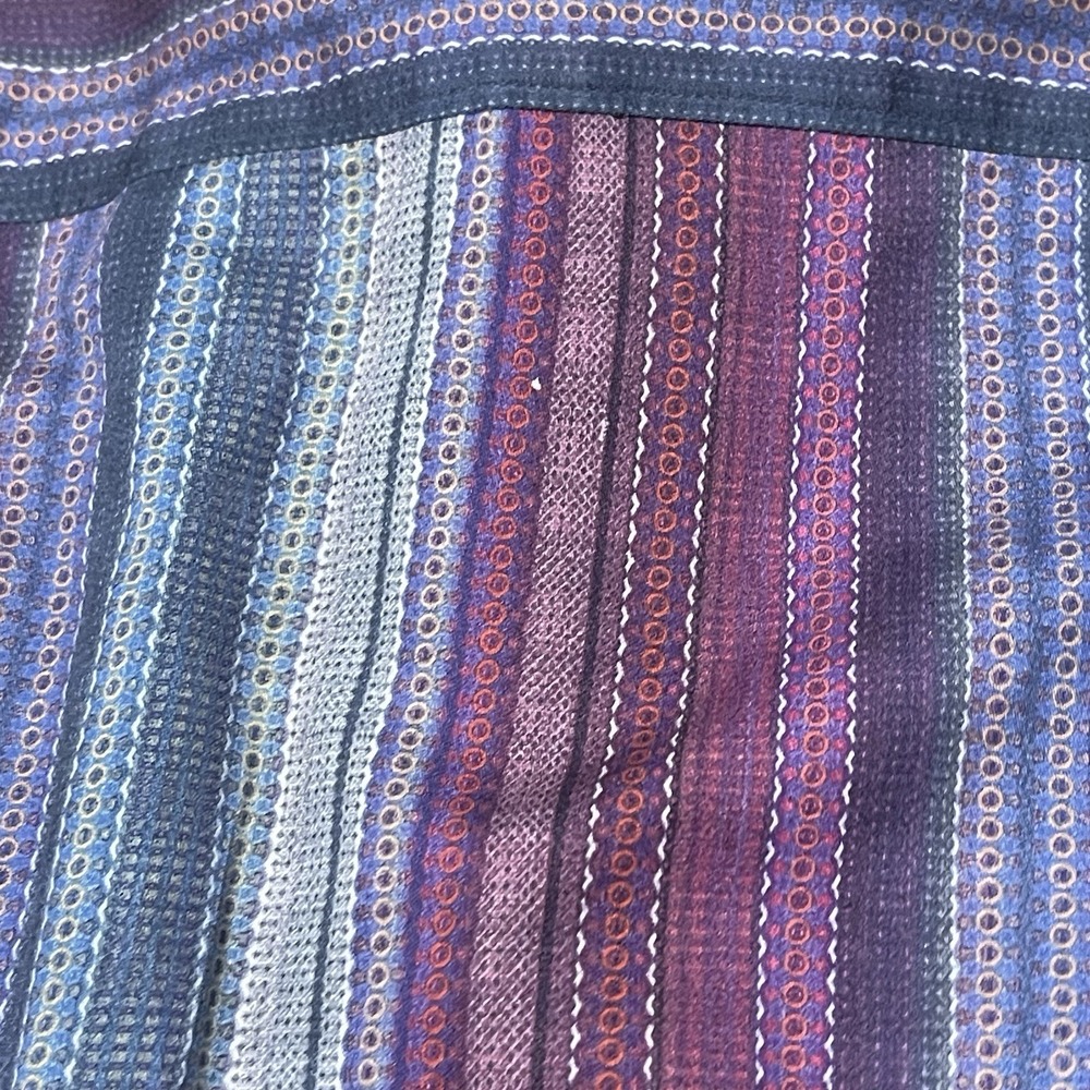 Robert Graham Button Down Shirt Size Multicolor Floral Cuffs Striped Size Medium - Picture 10 of 10